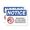 Signmission Weapons Of Any Kind Prohibited OSHA Notice Sign, Plastic, 14in W x 10in L, 2PK OS-2PACK-NS-P-1014-L-16896 - alternate 1